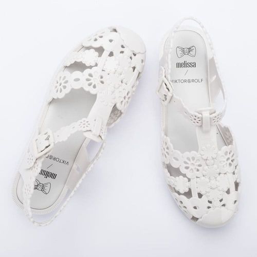 melissa x viktor & rolf possession lace flats