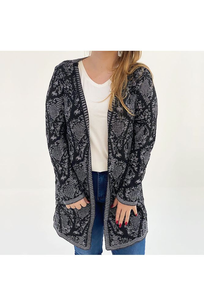 maxi cardigan tricot