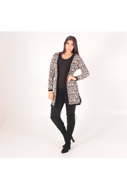 maxi cardigan preto
