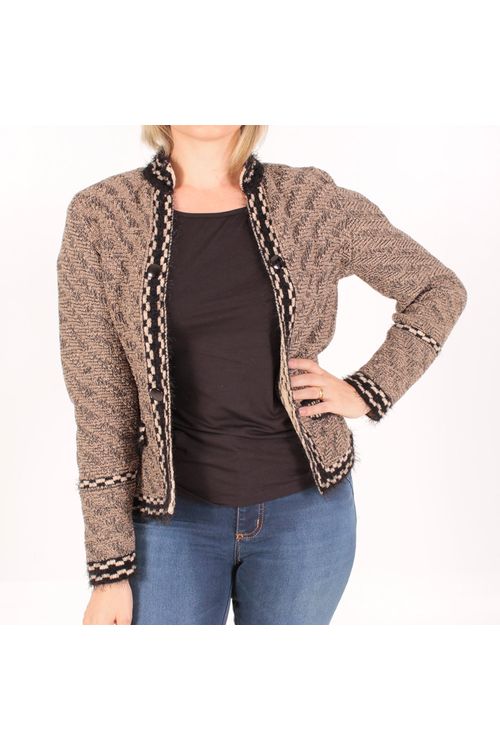 cardigan transparente preto