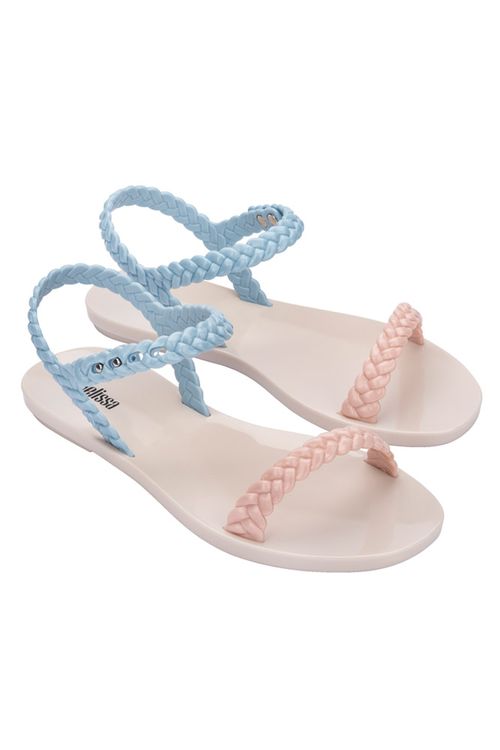 Li Tranzação | Melissa Wrap Sandal - Bege/Rosa/Azul - tranzacao