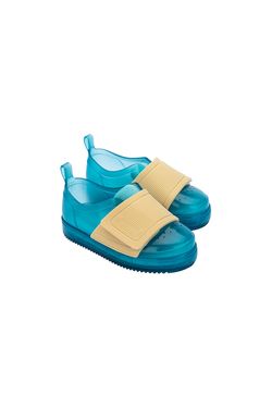 Mini-Melissa-Jelly-Pop-Sneaker-BB-Azul-Amarelo-Diagonal