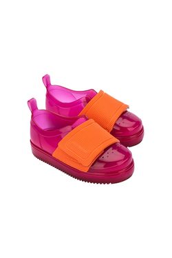Mini-Melissa-Jelly-Pop-Sneaker-Infantil-Rosa-Laranja-Diagonal