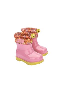 33615-mini-melissa-rain-boot-III-BB-rosa-amarelo-diagonal